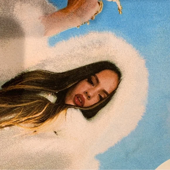 Rosalia Cream and Blue Graphic Tee concert tour vintage s/m classic Spain - Picture 3 of 9